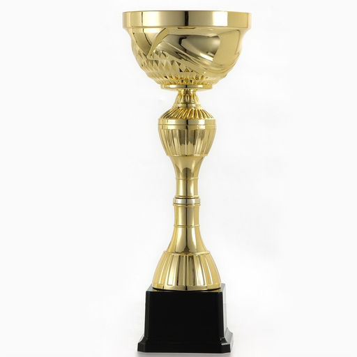 Кубок 134B, наградная фигура, золото, подставка пластик, 31.3×11.8×9.2 см.