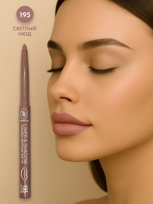 TF Карандаш для губ LINER SHADOW CU19 тон 195 light nude/светлый нюд - Tf cosmetics фото 4