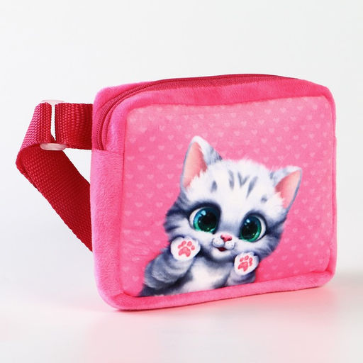 Сумка детская Кошечка, плюшевая