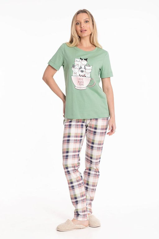 Пижама М32276Ппп полынь/пудра