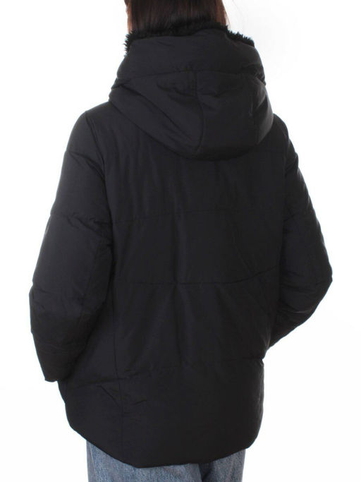 8809 BLACK Куртка зимняя женская (150 гр. холлофайбер)