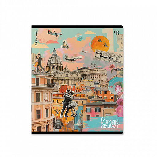 Цена за 5 шт. Тетрадь общая ученическая ErichKrause Roman Holiday, 48 листов, матовая ламинация, клетка_MIX-PACK  фото 7