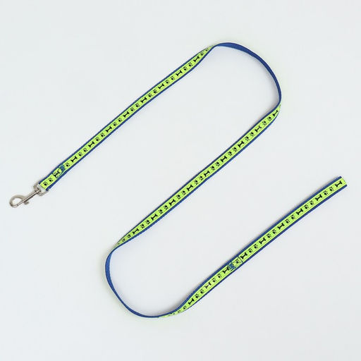 Комплект Косточки и лапки светоотражающий, поводок 120 х 1,5 см, ОГ 36-52 см, синий - Пижон фото 6