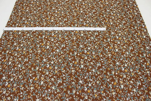 Штапель Теплые воспоминания цв.корица, ш.1.45м, вискоза-100%, 110гр/м.кв - Купава фото 3