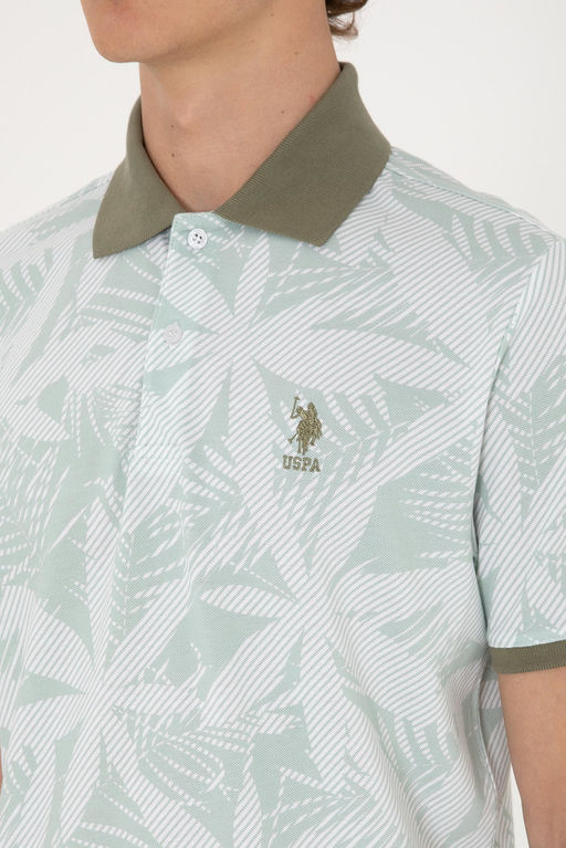 Erkek Regular Fit Polo Yaka Su Ye_ili Ti__rt Sepette S_rpriz _ndirim - U.s. polo assn фото 7