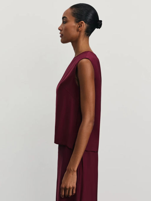 Топ из вискозы прямого кроя / Zarina  фото 4