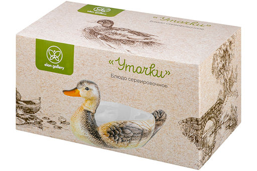 Блюдо сервировочное 500 мл 33,3*19*17,5 см Уточка - Elan gallery фото 25