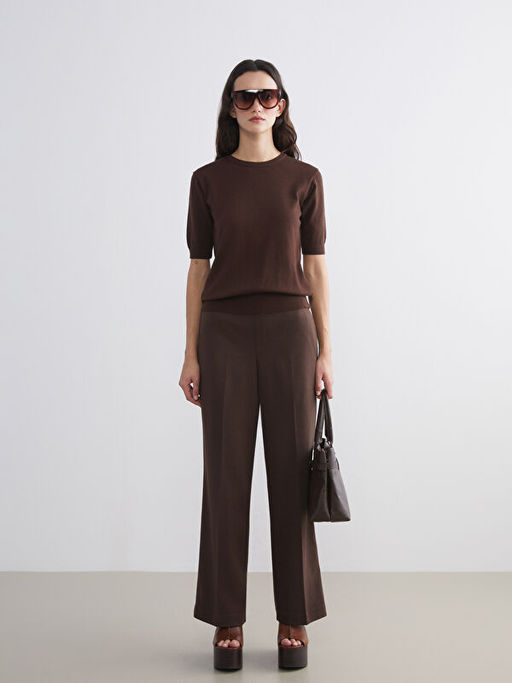 Bisiklet Yaka Kad?n Triko Kazak