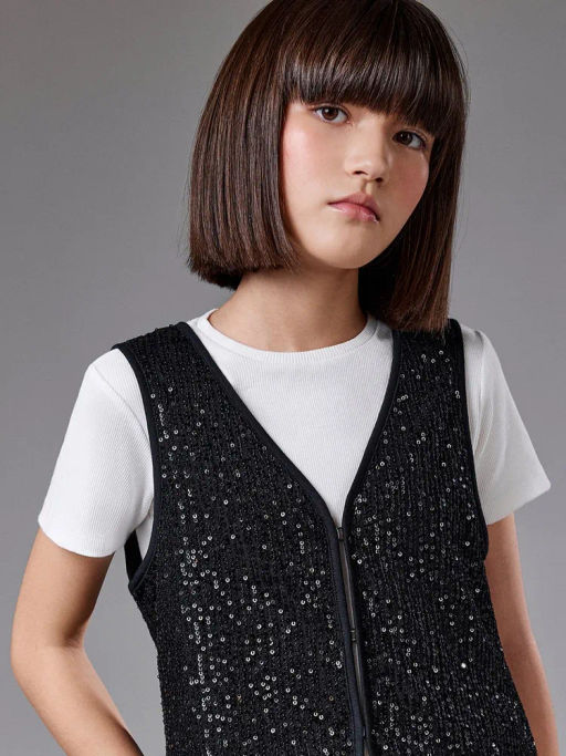 ACOOLA / Жилет детский для девочек Bia черный фото 5