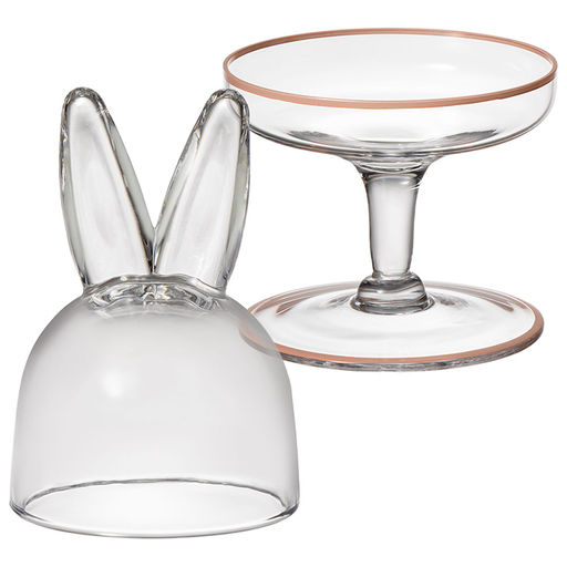 БЛЮДО НА НОЖКЕ С КРЫШКОЙ RABBIT FAMILY 12*12*23,5 СМ - Lefard фото 2