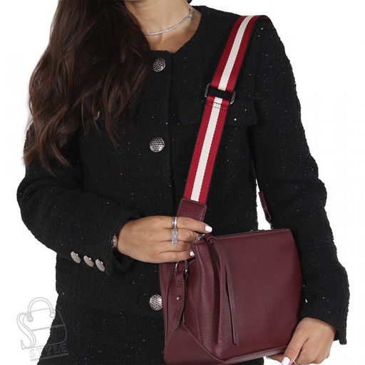 Сумка женская кожаная 79022NN wine purple Natale Navetta в Новосибирске  фото 2
