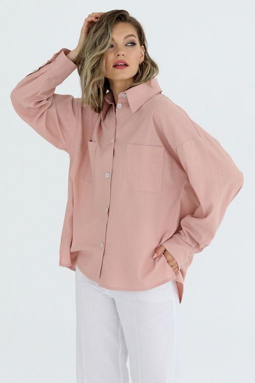 Рубашка со сборкой по спинке - Looklikecat фото 6