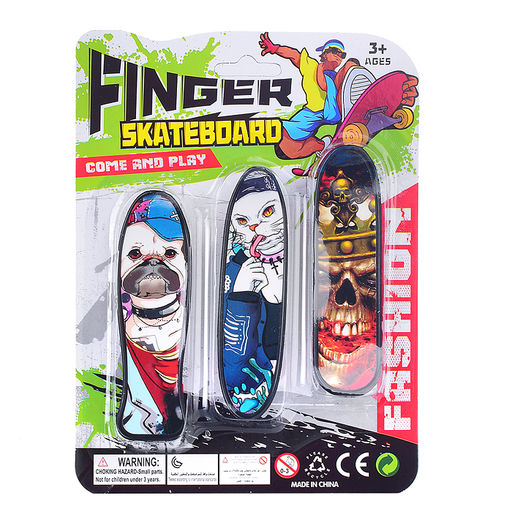 Фингерборд "Банда скейтеров" на листе