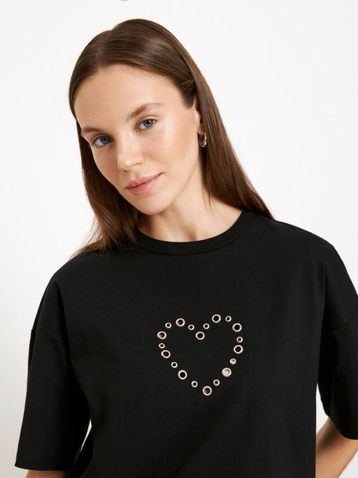 10200510124 Футболка жен. Kalanchoe черный - Concept club фото 3