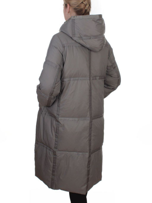 3065 GRAY Пальто пуховое зимнее женское (утиный пух) - Fashion фото 6