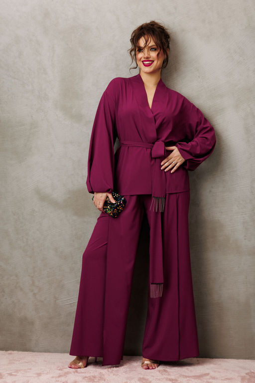 Костюм Anastasia 1063.1 марсала фото 2