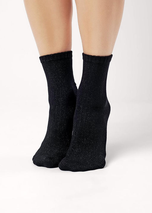 CLE Носки жен.Д2222 блеск вискоза чёрный - Clever wear фото 6