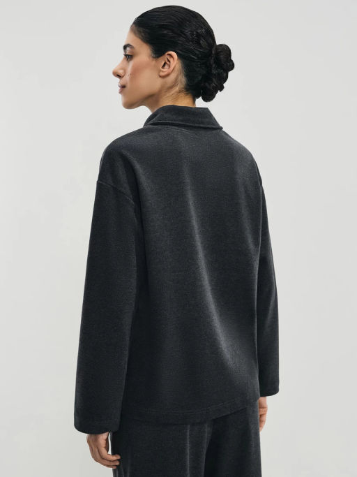 Джемпер на молнии с отложным воротником / Zarina фото 5