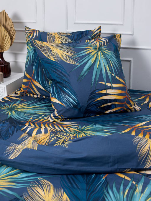 Простыня на резинке 200*200 см, перкаль, борт 25 см (Мира, синий) - Ивановотекстиль фото 7