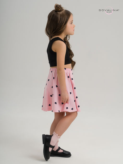 Костюм Мальвина КТ черный-черные сердечки - Sovalina фото 27