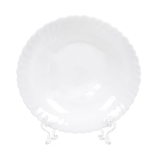 Тарелка обеденная, стеклокерамика, 21.5 см, круглая Белая, NHSP85 1968 (345350) /DANIKS/  фото 2