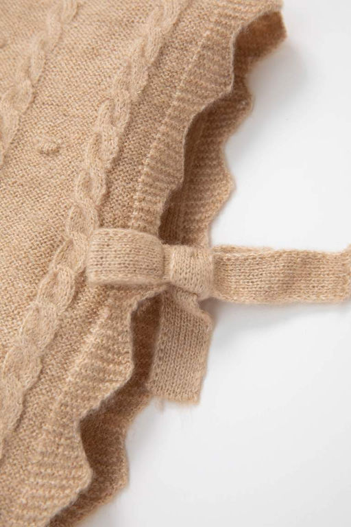 Кардиган с круглым вырезом для маленьких девочек - Defacto фото 3