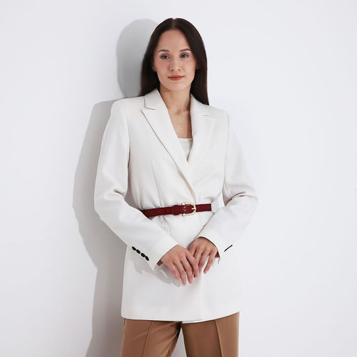 Ремень женский, ширина 2,2 см, винт, пряжка металл, цвет бордовый - Simaland фото 3