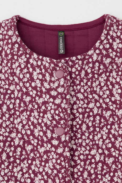 КР 302575/насыщенная клюква,милые цветочки к497 жилет для дев - Crockid фото 6