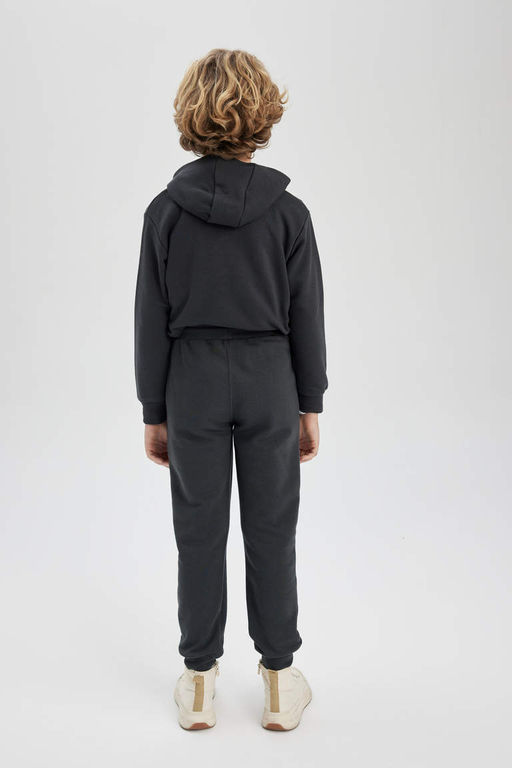 Спортивные брюки для мальчиков с принтом и эластичным карманом на шнуровке на талии - Defacto фото 7