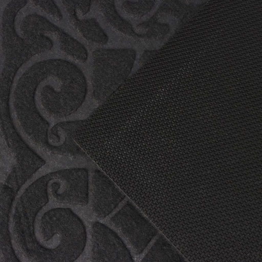 Коврик влаговпитывающий придверный без окантовки Доляна «Восточная сказка», 40×60 см, серый