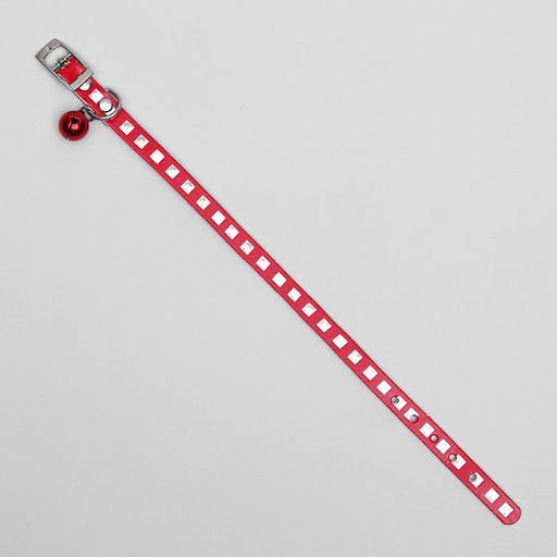 Ошейник из искусственной кожи с перламутровым декором, 30 х 1 см, микс цветов - Пижон фото 3