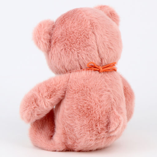Мягкая игрушка «Медведь», с ожерельем, 20 см, розовый