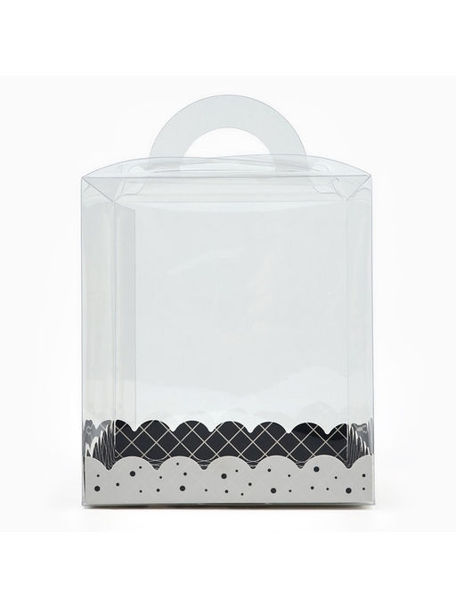 Цена за 5 шт. Коробка кондитерская, сундук, упаковка, For you, 16×16×18 см