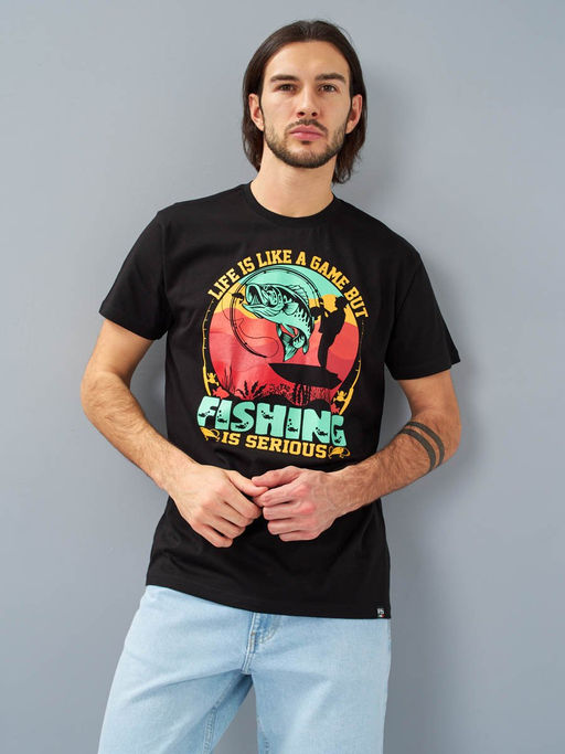 Футболка мужская _ 02285/Fishing - F5 фото 2