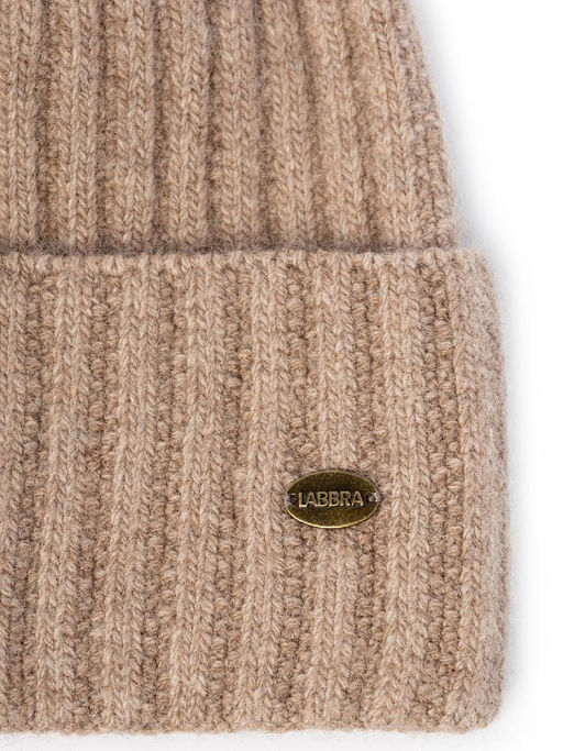 Шапка жен. пух енот+шерсть+виск LB-N88059 taupe - Labbra фото 3