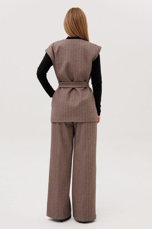 Жилет AmberA 1133 шоколад  фото 3