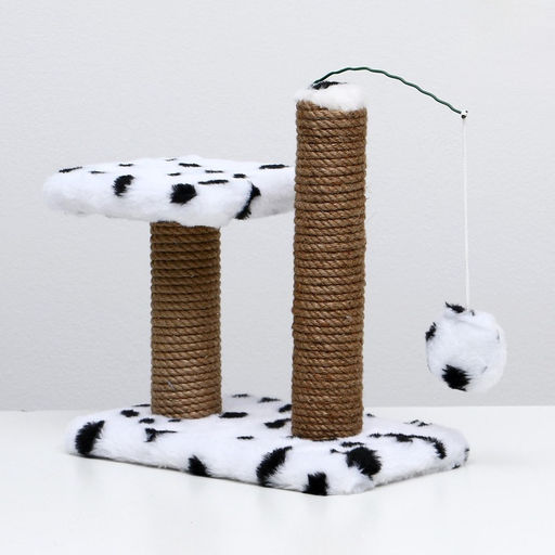 Когтеточка для котят двойная, 30 х 20 х 34 см, джут, далматинец - Пижон фото 8
