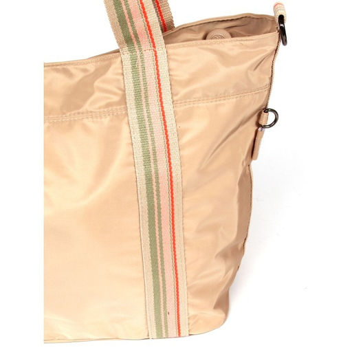 Сумка женская текстиль BoBo-7655, 1отдел, плечевой ремень, бежевый 261675 фото 4