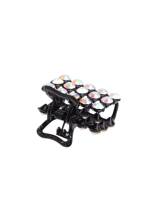 Цена за 6 шт. Крабик для волос «Классик», 2.5 см, чёрный