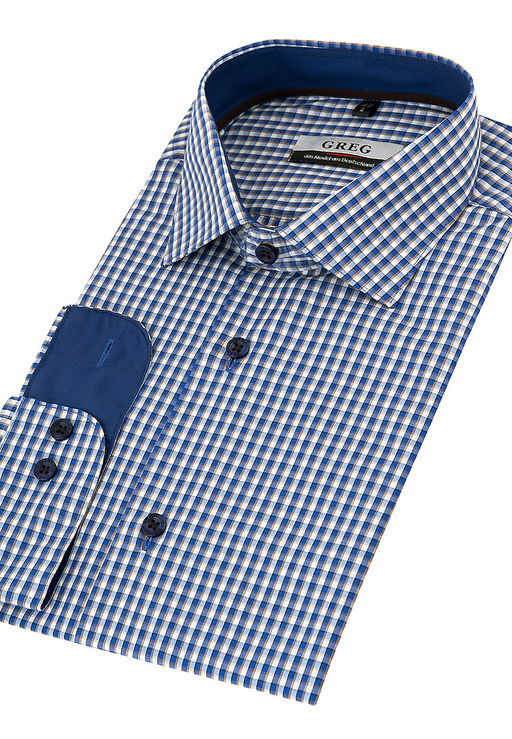 Сорочка мужская длинный рукав GREG 255/139/1672/Z/1p_GB  фото 3