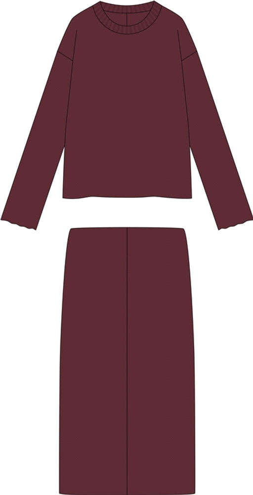 свитшот+юбка 2ЖСЮ5803301