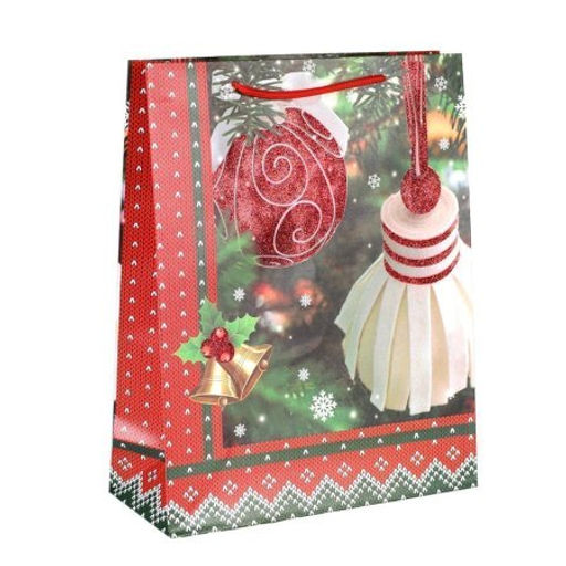 Цена за 12 шт. Пакет подарочный 26х32х10 / NG52 /уп 12/480/Новый год - ГалеонТрейд фото 5