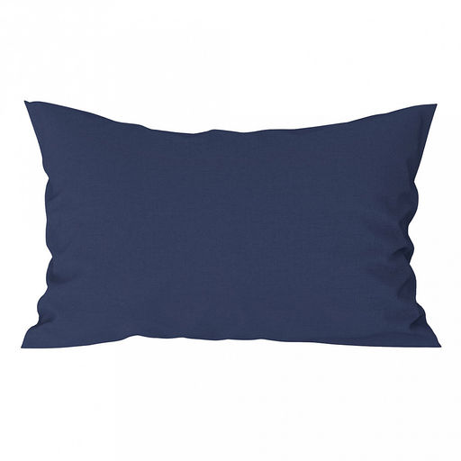 Наволочка декоративная 50х30см "Темный деним", с клапаном-запахом, сатин 135г/м2, хлопок 100%, упаковка ПП 22х30см, "Домашняя мода" (Россия)