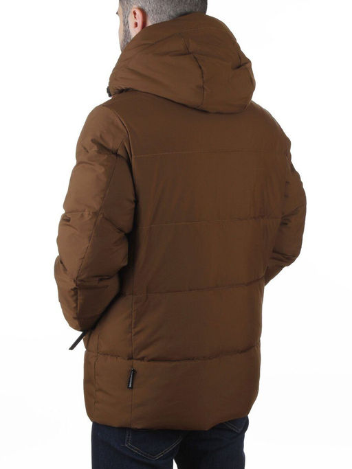 6393 BROWN Куртка мужская зимняя (200 гр. холлофайбер)