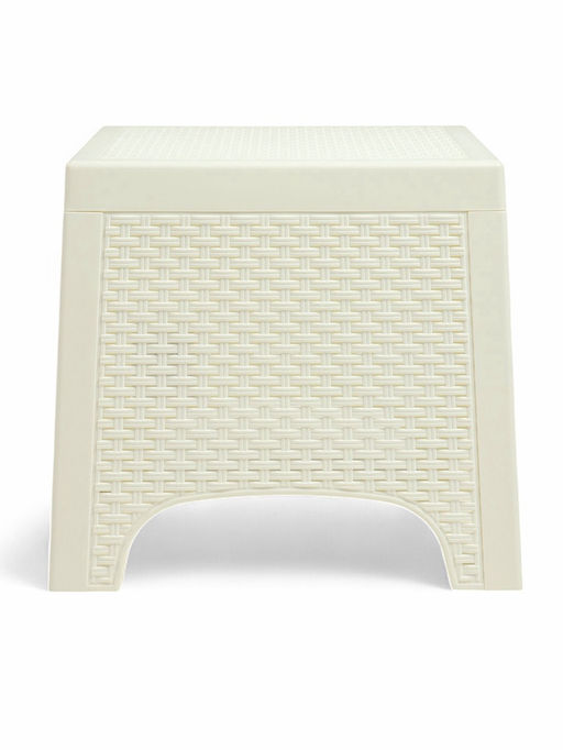 Садовый стол «Ротанг лайт», 43.5×43.5×39.5 см, пластиковый, белый