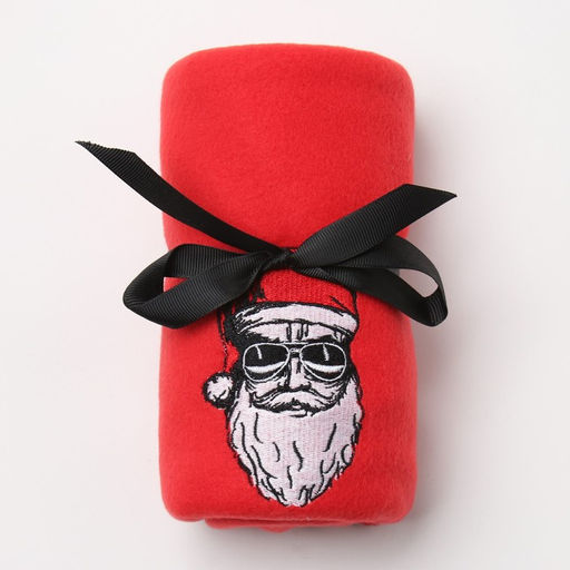 Новогодний подарочный набор «Ho-ho» плед, носки, перчатки, термостакан