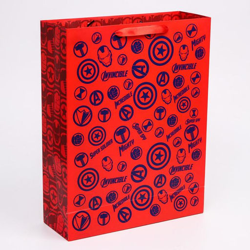 Пакет ламинат вертикальный MARVEL, Мстители, 31х40х11 см  фото 2