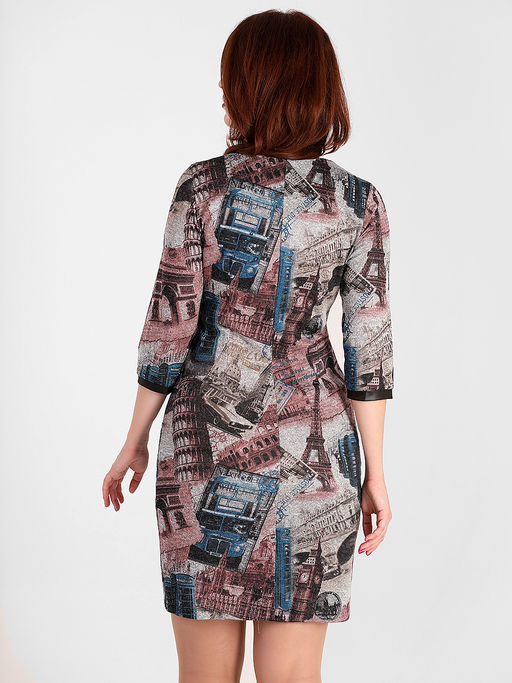 Платье с фото-принтом женское - Almond фото 5
