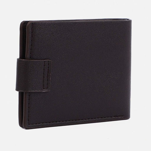 Портмоне на магните, отдел для купюр, для карт, для монет, цвет тёмно-коричневый - Simaland фото 2