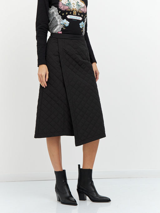 юбка черная стеганая - Glenfield фото 5